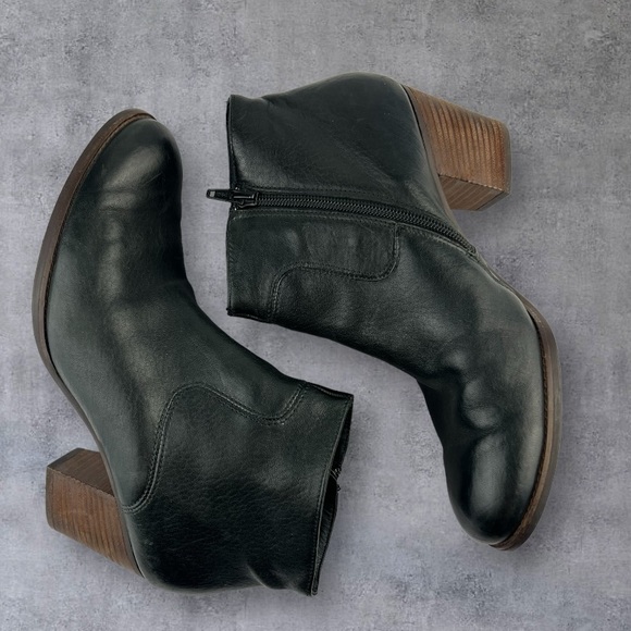 Paul Green Dexter Leather Mid Heel Ankle Bootie Boot Sz:6.5 - Picture 5 of 8